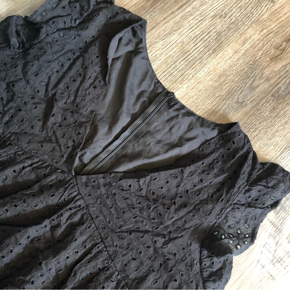 Black Eyelet Dress